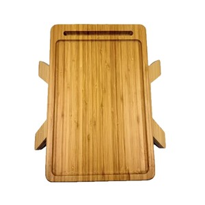 ถาดเสิร์ฟไม้ไผ่ครอบครัวโชบิพร้อมที่จับ 30x20 ซม. สำหรับกาแฟ ขนม เครื่องดื่ม ใช้ในบ้าน - Product Image 1