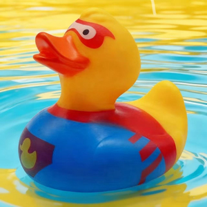 Jouets <span class=keywords><strong>de</strong></span> bain flottants en caoutchouc pour enfants, avec logo personnalisé, super-héros, sécurité, caoutchouc, bruyants, cognitifs, 3 pouces - Product Image 3