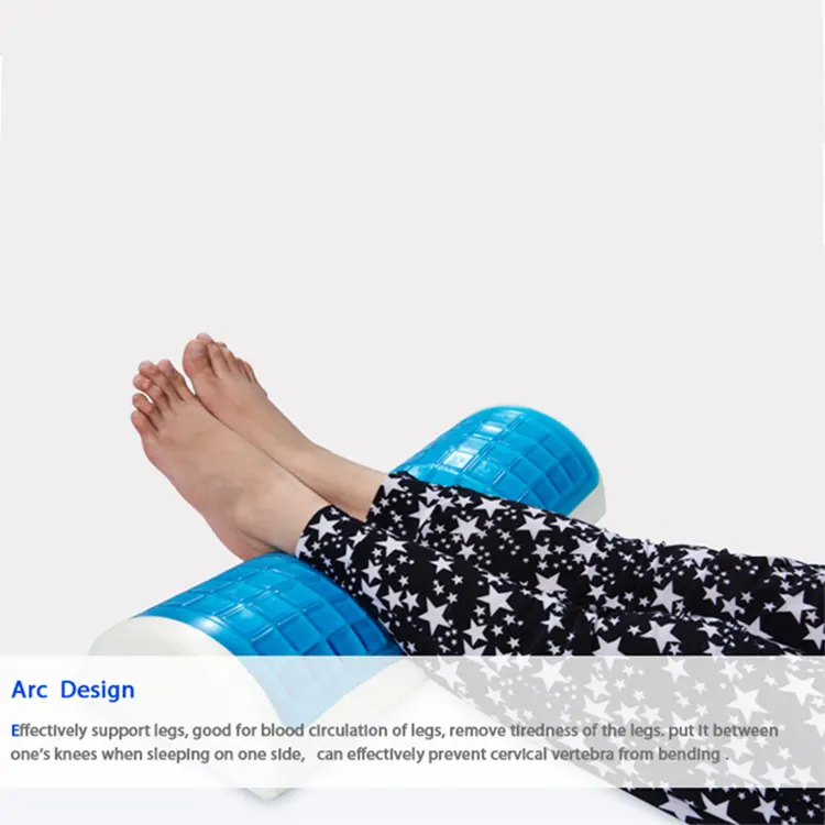 Whiteuality Gridthable Leg Pillow Knee Pillow Modernl Foot Rest Comfortable Foam Pillows Body with Memory Foam Gel Cool Home OEM