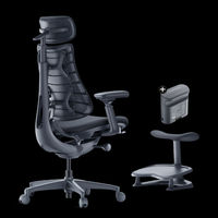 Fauteuil inclinable de salon Libernovo, pivotant, confortable, avec repose-pieds, pour le bureau, le jeu, dynamique