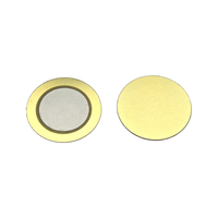 Élément sonore piézoélectrique en céramique 20 mm 4,0 kHz 500 Ohm 25 nF avec base en laiton pour alarmes antivol, jouets, minuteurs et appareils électroménagers