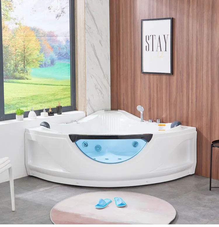 Baignoire de Massage d'hydrothérapie de luxe d'hôtel de cinq étoiles avec jupe d'angle autoportante