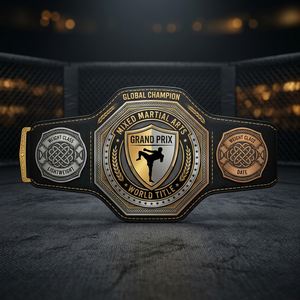 Cinturón de Artes Marciales Grand Prix, Cinturón de Campeonato Personalizado para Artes Marciales, Peso Pesado y Ligero, Talla Adulto - Product Image 2