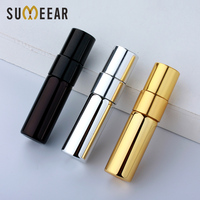 Flacon de parfum en verre UV électroplaqué SUMEEAR Mini 3ml, vaporisateur, bouchon portable, rechargeable, logo personnalisé, flacon d'échantillon, testeur