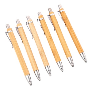 批发个性化钢笔竹笔夹竹制圆珠笔 - Product Image 4