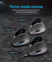 F-35C BT Wireless Vertical Mice with Display Rechargeable 4000 DPI 7 Buttons Ergonomic Vertical Computer Mouse for PC Laptop Pad