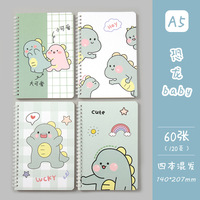 Carnet de notes écologique en gros, kawaii, mignon, pour enfants, anime, écoliers, carnet à spirales de dessins animés