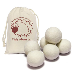 Taixiang Boules <span class=keywords><strong>de</strong></span> séchage 100% <span class=keywords><strong>laine</strong></span>, lot <span class=keywords><strong>de</strong></span> 6, écologiques, <span class=keywords><strong>de</strong></span> qualité supérieure, pour usage domestique - Product Image 2