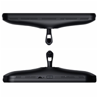 Caméra de recul pour voiture avec écran tactile de 9,66 pouces, caméra DVR miroir, Full HD 1080P, dashcam à double objectif, WiFi avant/arrière, enregistreur vidéo 1 an