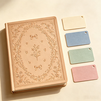 Cuaderno de Tapa Dura de PU con Lazo Floral en Relieve 3D Personalizado, Diario, Agenda, Regalo Vintage Retro