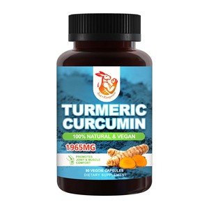 Cápsulas de Cúrcuma y Curcumina 100% Naturales y Veganas OEM ODM, Favorecen la Salud de las Articulaciones y el Bienestar, Promueven un Sistema Inmunitario Saludable - Product Image 1