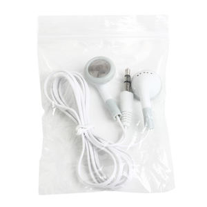 Usine en gros 3.5MM moins cher écouteurs blanc <span class=keywords><strong>filaire</strong></span> écouteur intra-auriculaire jetable casque pour Bus compagnie aérienne Tour Guide Musée - Product Image 3