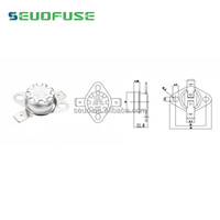 Ksd301 10a 250V 온도 조절기 Ksd301 온도 조절 스위치 세라믹 열 퓨즈 바이메탈