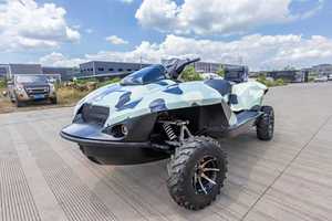 Bateau amphibie de loisirs 1600cc 4 cylindres en fibre de verre avec 2 sièges CVT 60-70km/h pour les jeux aquatiques - Product Image 2