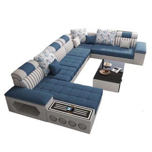 Modern Fabric Sectional <b>Sofa</b> L Shaped Couch Corner <b>Sofa</b> <b>Bed</b> <b>with</b> <b>Storage</b> for Living Room Hotel - Product Image 1