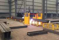 Línea de Procesamiento de Acero Estructural / Máquina Automática de Perfilado de Vigas de Acero, Robot CNC para Cortar Vigas