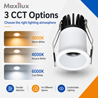 Downlight encastré LED étanche IP20 anti-éblouissement profond, découpe de 35 mm, pour bureau, centre commercial, décoration intérieure