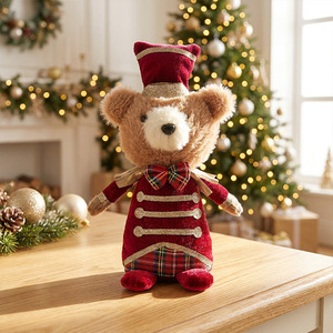 Teddy Bear Figurine <b>Christmas</b> Plush Toy <b>Christmas</b> <b>Decoration</b> Scalable Teddy Bear Doll Figurine - Product Image 3