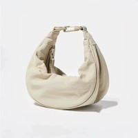 Sac croissant en nylon léger grande capacité avec bandoulière réglable pour le quotidien et le shopping
