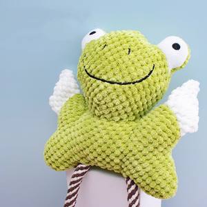 Juguetes de entretenimiento para perros, juguetes de peluche con sonido, rana, pato, cuerda de algodón, juguetes para masticar para perros - Product Image 2