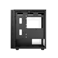 Boîtier PC de bureau AntarcChill MicroATX avec panneau latéral en verre trempé, tour moyenne pour jeux, disponible en stock