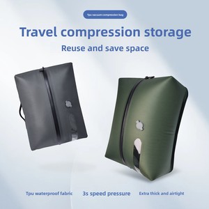 Bolsa de Compresión al Vacío QT-02 Mediana 70D TPU Reutilizable para <span class=keywords><strong>Ropa</strong></span>, Extracción de Aire, a Prueba de Humedad, Hermética, para Viajes, Almacenamiento - Product Image 1