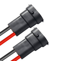 Connecteur de câblage pour ampoule de phare de voiture, antibrouillard, LED, HID H11/H9/H8/880/H16JP, prise mâle/femelle
