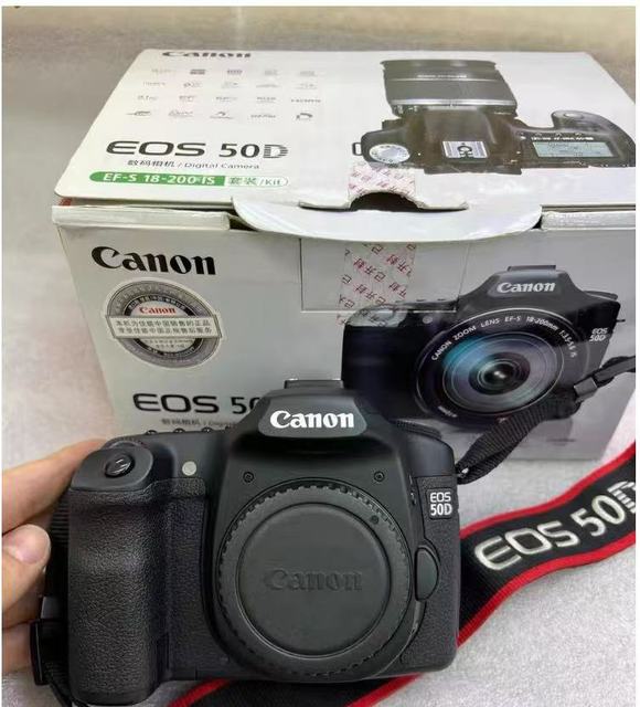 For EOS 50D Second Hand Used DSLR Camera 8MP 10X Optical Zoom HD Video with Original Accessories
