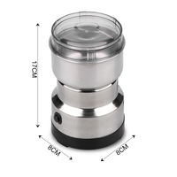 Mini moulin électrique 4 lames, 300 ml, ultrafin, pour aliments pour bébés, moulin à café, moulin à épices, moulin à poivre, moulin à céréales