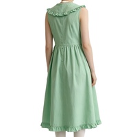 Robe sans manches décontractée de haute qualité, coupe trapèze, col en V, ajustement régulier, collection Printemps-Été