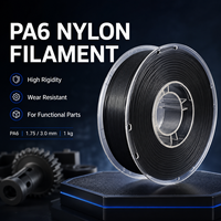 Filament en nylon PA6 résistant à l'usure, 1,75 mm, polyamide de précision, matériau d'impression 3D, bobine de 1 kg pour engrenages, robotique, FDM, FFF