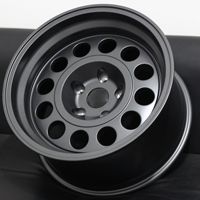 Jantes de voiture en alliage d'aluminium forgé 5x112 PCD Noir mat Style acier Roues légères Haute résistance Jantes automobiles Ajustement personnalisé