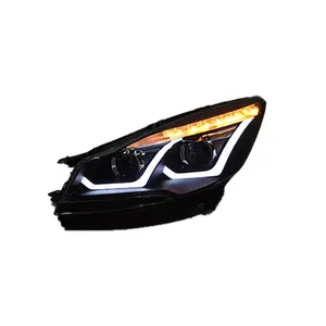 2 Chiếc Xe Hơi Hàng Hóa Cho Ford Kuga Escape 2013-2016 Đèn Pha LED Đèn Pha LED Chiếu Kép Thay Thế