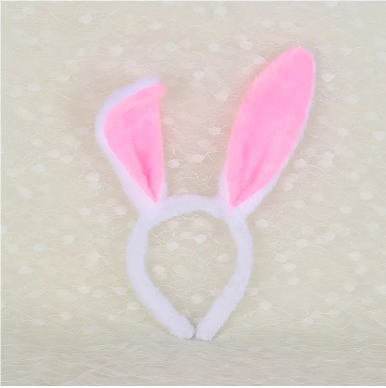 Wholesale Easter Bunny Ears Headband for Adults Kids Halloween Decoration Rabbit Hair Hoop Cosplay Party Suppliers