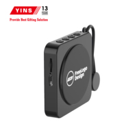 Haut-parleur portable sans fil BT 5.3 magnétique ultra-fin avec logo LED lumineux personnalisé pour cadeaux promotionnels