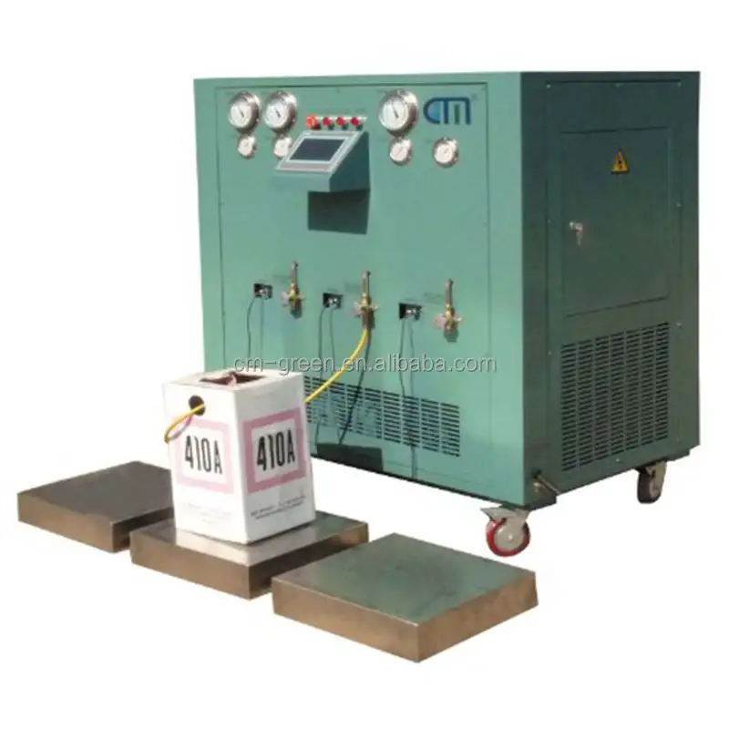 R22 R134a 냉매 분할 충전 장비 오일 덜 회수 펌프 회수 충전 기계