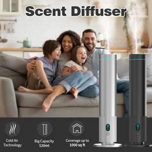 <span class=keywords><strong>Diffuseur</strong></span> d'arômes sans eau rechargeable, ultra-fin, moderne et élégant, avec mode automatique et brume réglable - Product Image 2