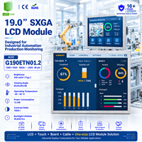 AUO G190ETN01.204 Layar Industri 19.0 Inci 1280x1024 SXGA 350 Nits 30 Pin LVDS Modul LCD TFT