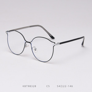 Gafas de Moda con Montura Redonda de Metal, Lentes Personalizables, Estilo Literario y Elegante, Gran Venta - Product Image 5