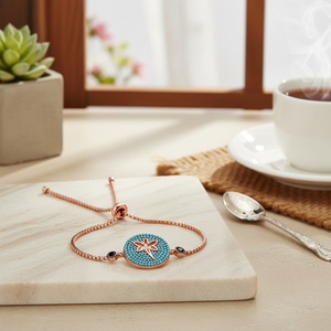 Dragonfly Design Turquoise CZ Stone Wholesale Handmade Turkish <b>Adjustable</b> Tennis 925 Sterling Silver <b>Bracelet</b> - Product Image 3