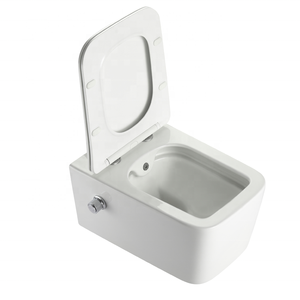 Commode murale de haute qualité Prix <span class=keywords><strong>WC</strong></span> suspendu sans rebord Toilette compacte avec douche intégrée - Product Image 1