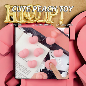 Juguetes Antiestrés de TPR con Forma de Trasero de Durazno Mochi, Mini, Retro, Lindos, Unisex, para Niños de 8 a 13 Años, Venta al Por Mayor - Product Image 3