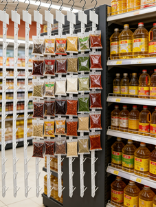 Bande de présentation suspendue <span class=keywords><strong>pour</strong></span> supermarché, clips en plastique PP <span class=keywords><strong>pour</strong></span> affiches, 12 crochets - Product Image 1