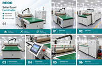 Machine d'encapsulation de panneaux solaires REOO, laminateur automatique de modules photovoltaïques en perovskite, 1200x1200mm, équipement de laminage sous vide PLC