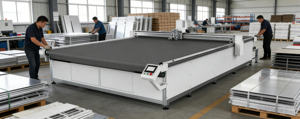 Machine de découpe CNC à couteau vibrant entièrement automatique, 11KW, faible taux de défaillance, taille de coupe 3,2m*4m, motif rayé zèbre pour rouleau - Product Image 6
