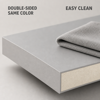 Panneaux décoratifs mats en MDF mélaminé couleur unie personnalisée (noir/blanc/gris) pour la décoration intérieure moderne