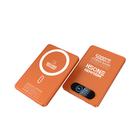 Batterie externe magnétique L154 double mode 15W sans fil + 20W PD filaire 5000mAh avec écran TFT et chargement de montre, laser gratuit