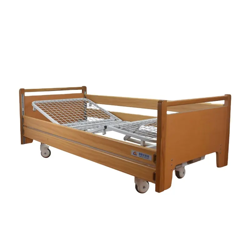 Cama de madeira removível para casa, cama com 2 rocker para cuidados de enfermagem, cama para idosos, novo design, SLS-A21-425A