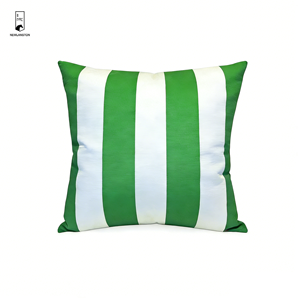 Funda Impermeable para Cojín de Exterior - Funda de Almohada con Estampado de Rayas Anchas - Decorativa y Resistente a los Rayos UV para Patio y Jardín - Product Image 5