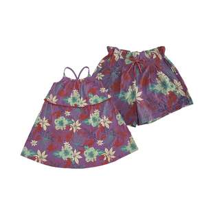 Conjunto de Ropa Infantil de Algodón Jersey para Niñas, Falda y Shorts, Diseño Moderno, Fabricante Profesional - Product Image 3